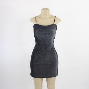 90s City Triangles Black & gray shimmery dress